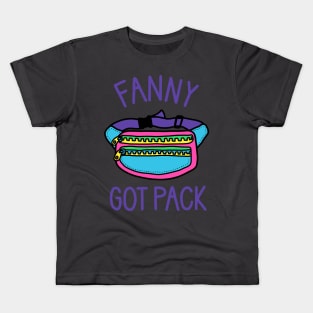 Fanny Got Pack - Funny 90s Music Kids T-Shirt